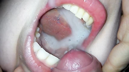 Финал в рот жене