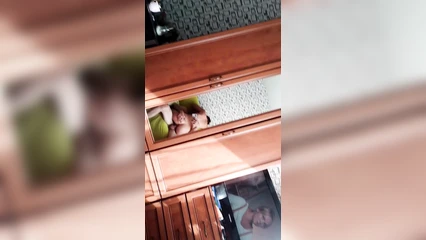 Трахач, снятый через зеркало